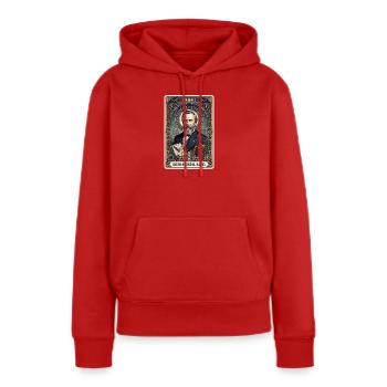 Rutherford B. Hayes Tarotkarte - Frauen Premium Bio Hoodie - Rot - Vorne - Julia (174cm)