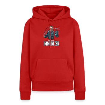 Pasteur Immunizer Armor - Sweat à capuche Premium bio Femme - rouge - Devant - Julia (174cm)