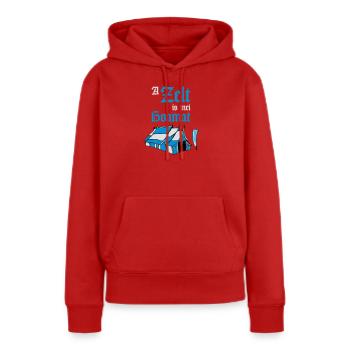 Bierzelt Spass - Frauen Premium Bio Hoodie - Rot - Vorne - Julia (174cm)
