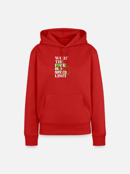 Auto - Frauen Premium Bio Hoodie - Rot
