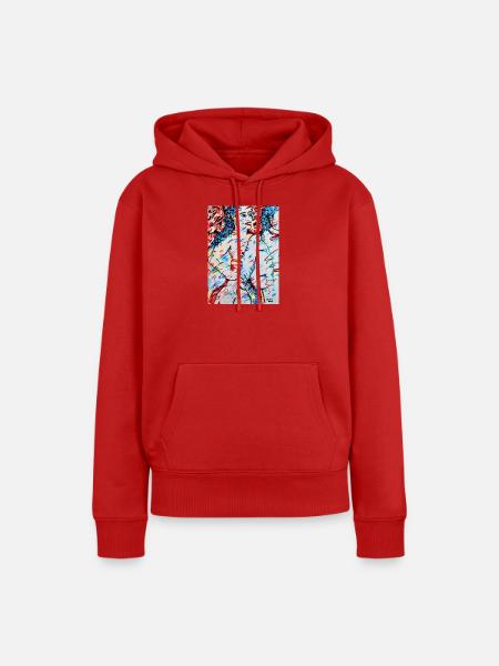 Escort Mädchen - Frauen Premium Bio Hoodie - Rot