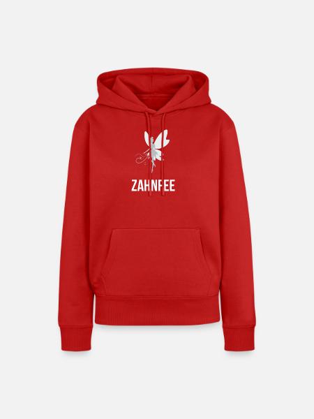 Zahnfee - Frauen Premium Bio Hoodie - Rot