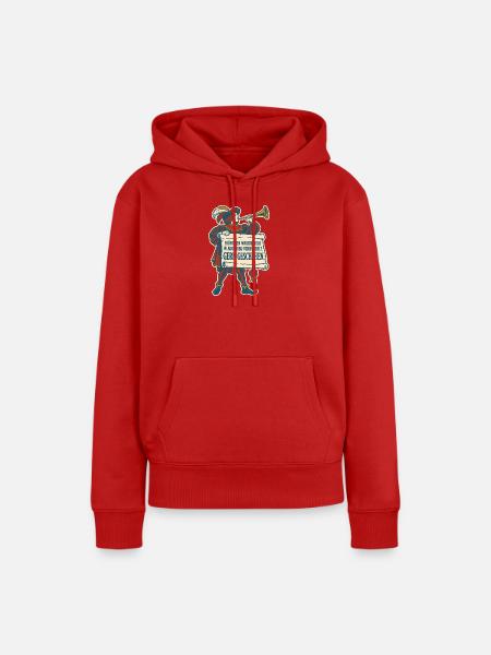 München 1158 Gern geschehen - Frauen Premium Bio Hoodie - Rot