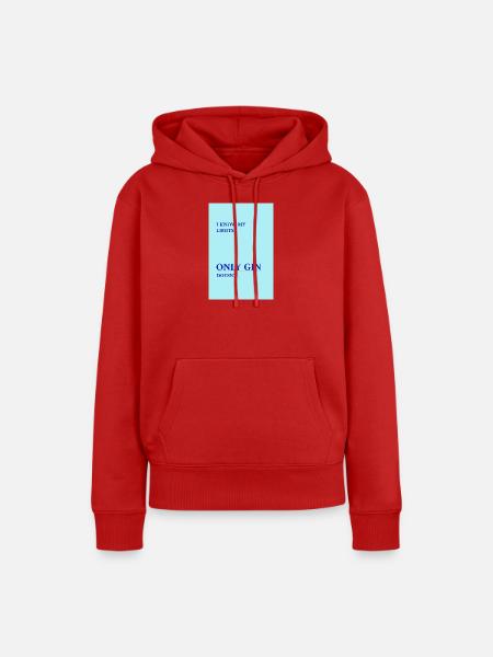 Gin Has No Limits - Frauen Premium Bio Hoodie - Rot
