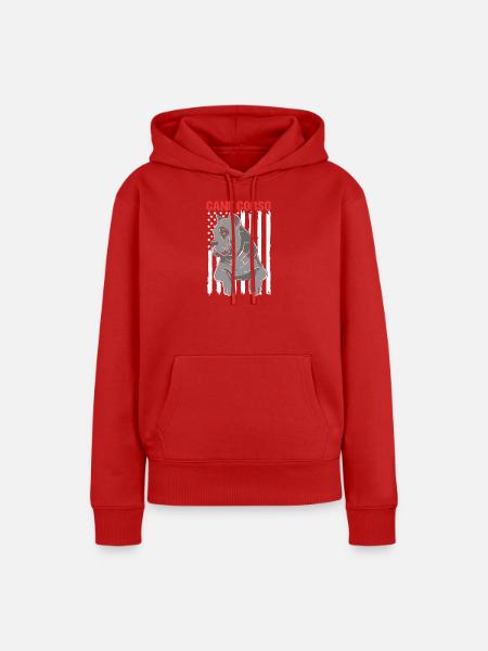 Cane Corso - Frauen Premium Bio Hoodie - Rot