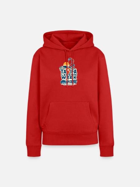 Tarifa Paragliding Week Retro - Frauen Premium Bio Hoodie - Rot
