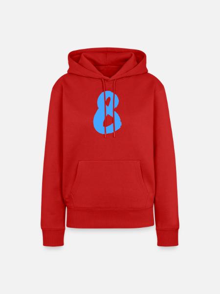 8 - Frauen Premium Bio Hoodie - Rot