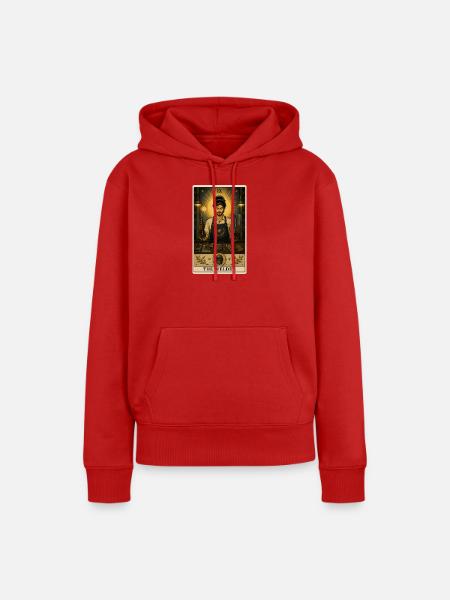 Schweißer | Metallbau Tarot - Frauen Premium Bio Hoodie - Rot