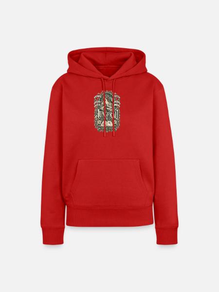 Jungfrau – Stilvoll, klug & bodenständig - Frauen Premium Bio Hoodie - Rot