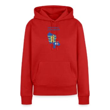 Gebiet von Belfort 90 - Frauen Premium Bio Hoodie - Rot - Vorne - Julia (174cm)