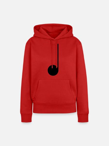 Note - Frauen Premium Bio Hoodie - Rot