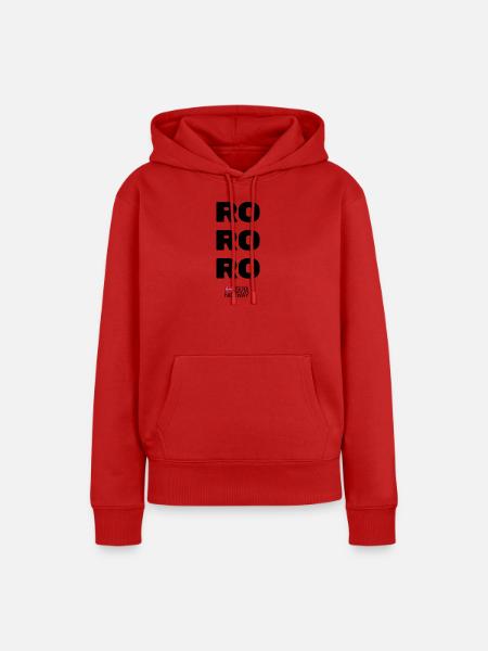 RO RO RO RO - Frauen Premium Bio Hoodie - Rot