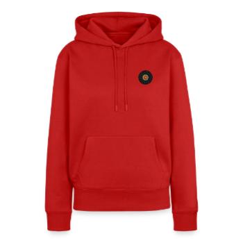 CD - Frauen Premium Bio Hoodie - Rot - Vorne - Julia (174cm)