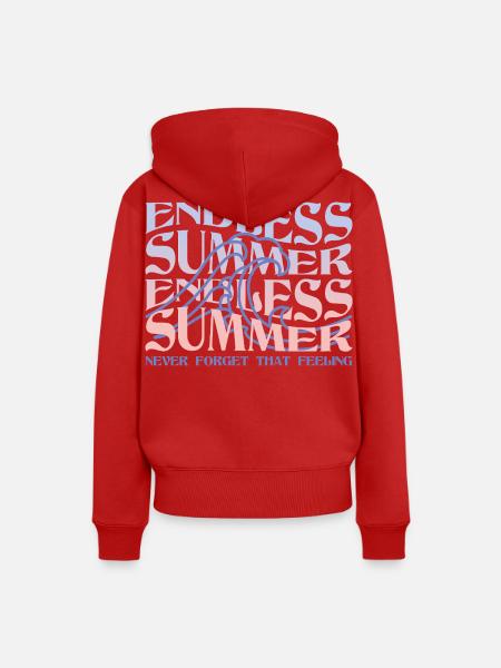 Endless Summer – Wellen & Beach Vibes - Frauen Premium Bio Hoodie - Rot