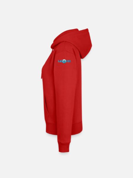 Windsurfing Penguin - Frauen Premium Bio Hoodie - Rot