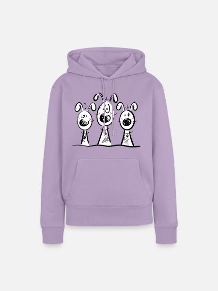 Best Friends - Frauen Premium Bio Hoodie - Lavendel