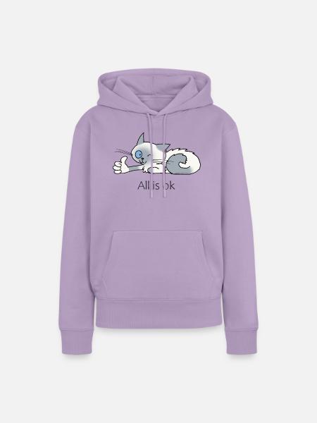 Jazz ist ok - Frauen Premium Bio Hoodie - Lavendel