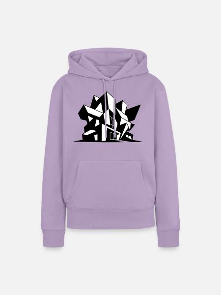 Brutalismus Architecture - Frauen Premium Bio Hoodie - Lavendel