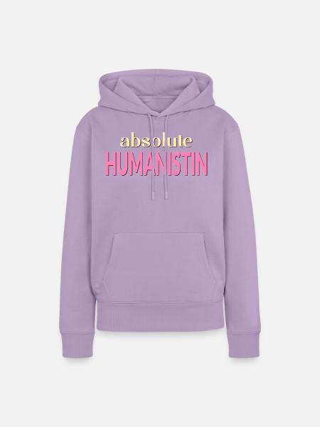 Humanismus Menschlichkeit - Frauen Premium Bio Hoodie - Lavendel
