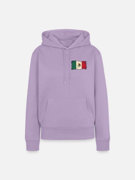 Mexikanische Flagge - Frauen Premium Bio Hoodie - Lavendel