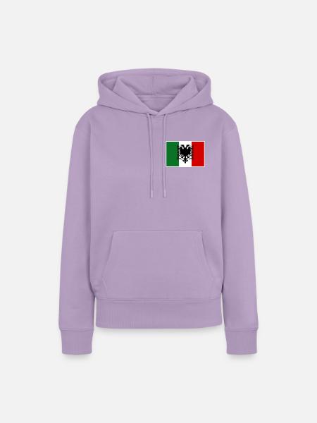 Albanien Italien Arbresh Flagge  - Frauen Premium Bio Hoodie - Lavendel
