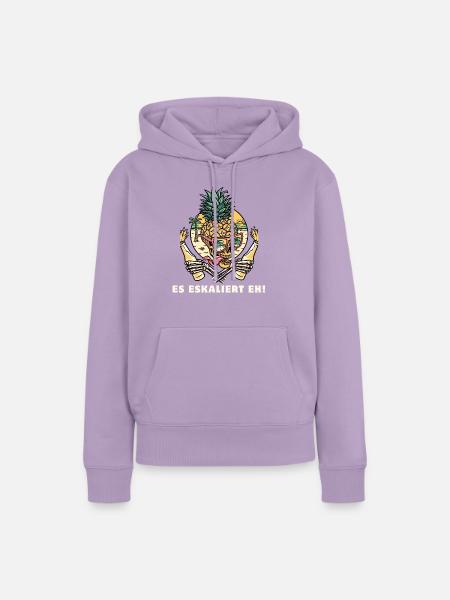 Es eskaliert eh! - Frauen Premium Bio Hoodie - Lavendel