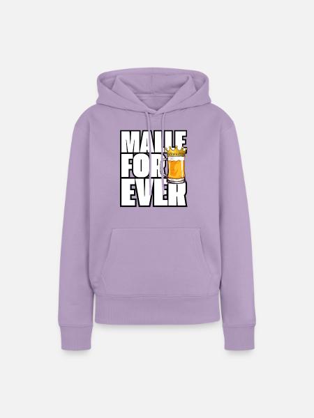 Malle for ever - Frauen Premium Bio Hoodie - Lavendel