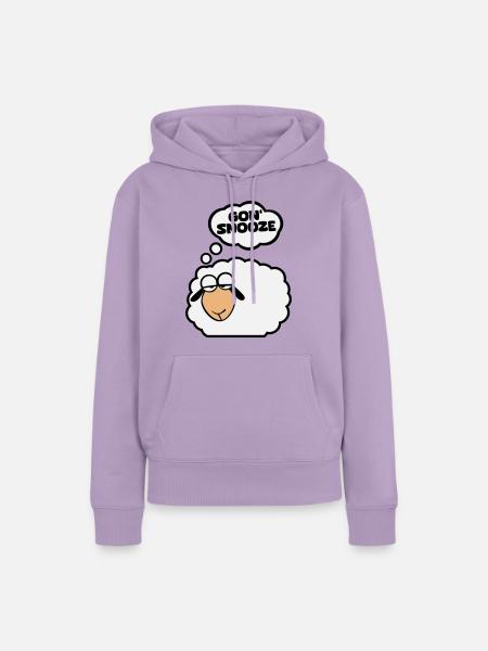 Schlafschaf englisch - Frauen Premium Bio Hoodie - Lavendel