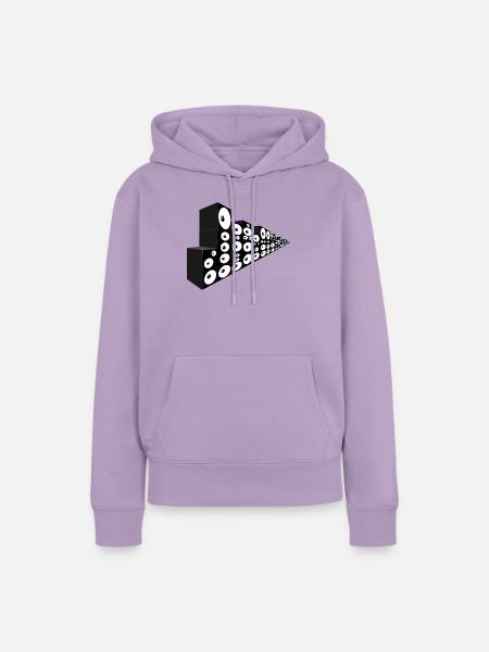 Unendliche Klangwand - Frauen Premium Bio Hoodie - Lavendel