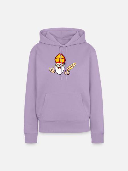 Weihnachtsmann - Frauen Premium Bio Hoodie - Lavendel