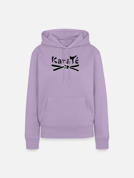 Karate - Frauen Premium Bio Hoodie - Lavendel