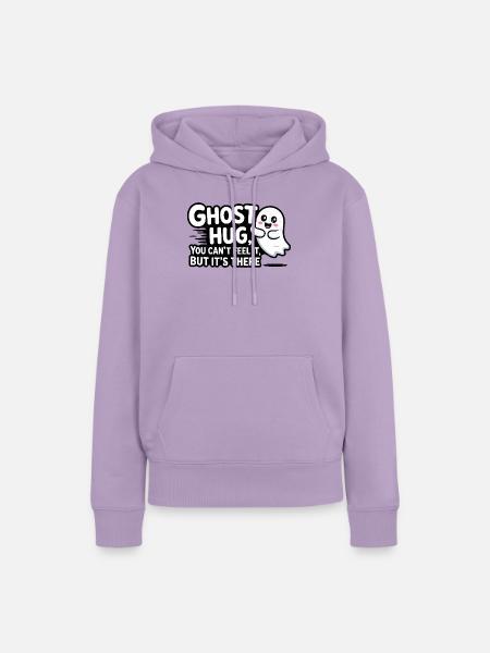 Geisterumarmung: Unsichtbare Nähe - Frauen Premium Bio Hoodie - Lavendel