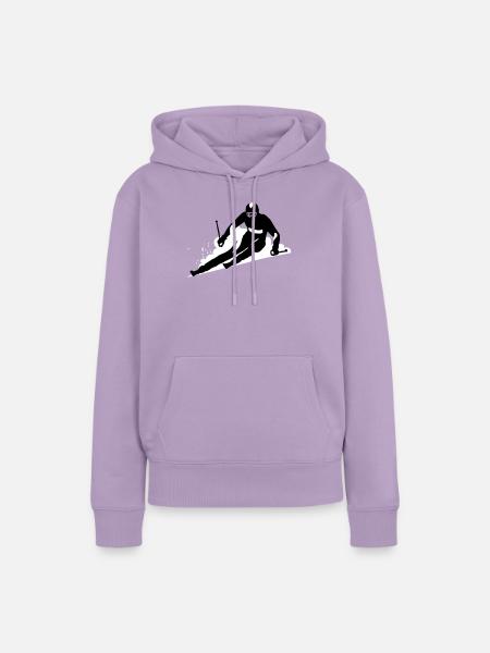 Ski - Frauen Premium Bio Hoodie - Lavendel