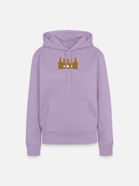 Goldflaschen – Alkohol - Frauen Premium Bio Hoodie - Lavendel