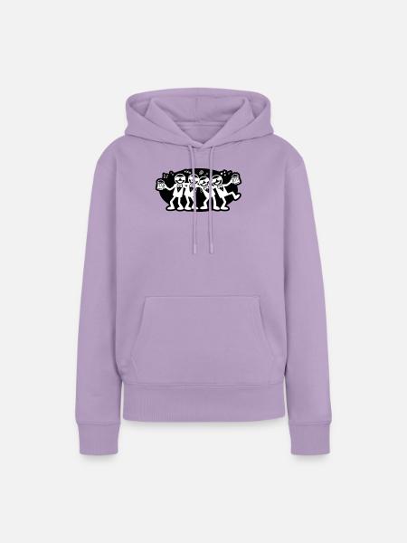 Bräutigam Freunde Gruppe Bier - Frauen Premium Bio Hoodie - Lavendel
