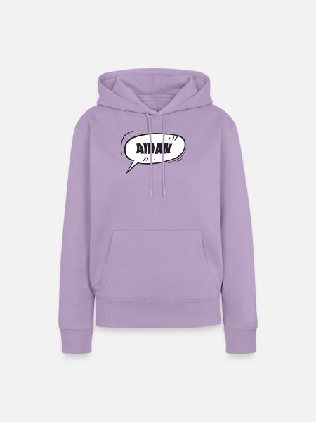 Geschenk für Aidan - Frauen Premium Bio Hoodie - Lavendel