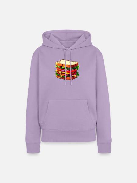 Sandwich - Frauen Premium Bio Hoodie - Lavendel