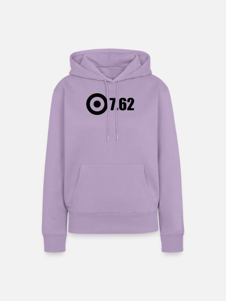 762 Schwarz - Frauen Premium Bio Hoodie - Lavendel