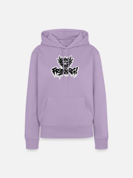 Fribourg Dragon - Frauen Premium Bio Hoodie - Lavendel