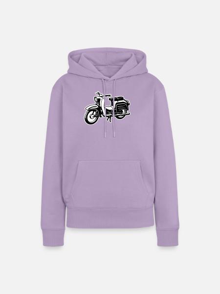 Schwalbe - zweifarbig - Frauen Premium Bio Hoodie - Lavendel
