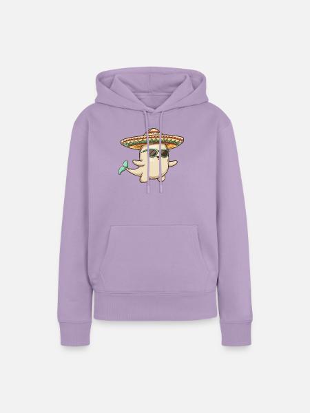 Wal Lustig Sombrero - Frauen Premium Bio Hoodie - Lavendel