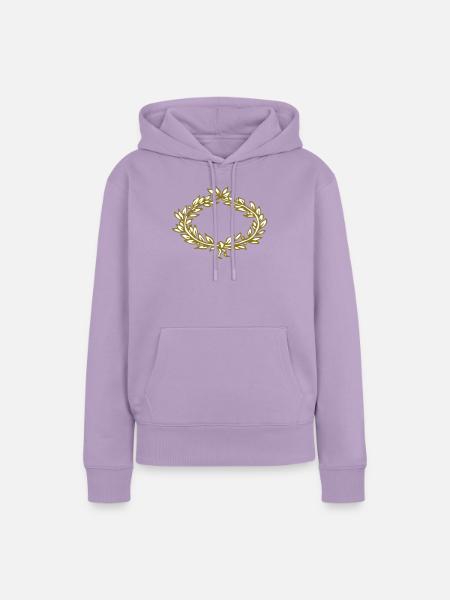 Lorbeeren - Frauen Premium Bio Hoodie - Lavendel