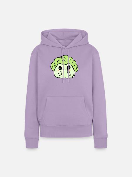 Brokkoli - Frauen Premium Bio Hoodie - Lavendel