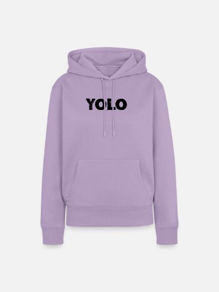 Yolo - Frauen Premium Bio Hoodie - Lavendel