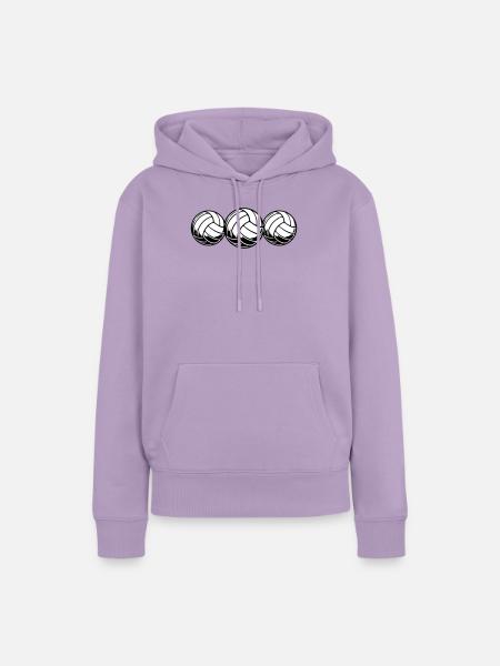 Volleyball Ball Team - Frauen Premium Bio Hoodie - Lavendel