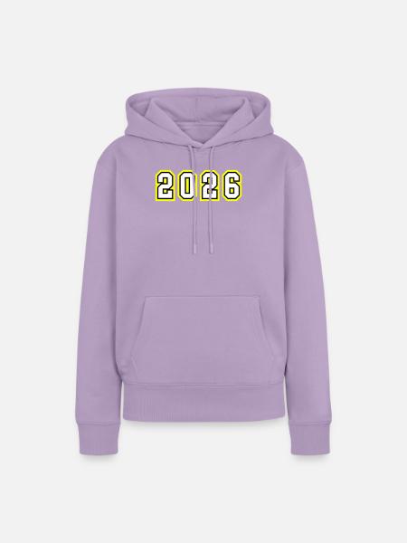 2026 Jahr - Frauen Premium Bio Hoodie - Lavendel