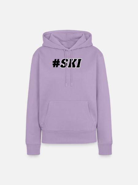 Ski Piste - Frauen Premium Bio Hoodie - Lavendel