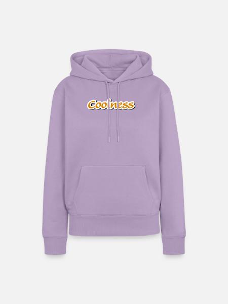 coolness claim Vectorgraphic - Frauen Premium Bio Hoodie - Lavendel