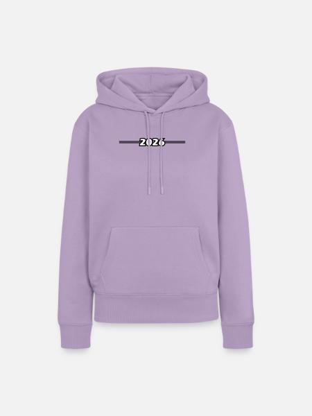 2026 Strich Element - Frauen Premium Bio Hoodie - Lavendel