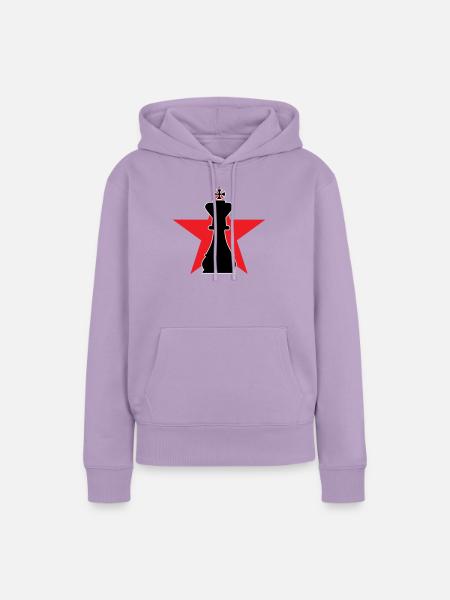 Stratege Großmeister Roter Stern - Frauen Premium Bio Hoodie - Lavendel